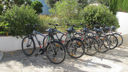 Bikes for rent for a bicycle tour in the province of Malaga